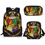 Children School Bags For Teenage Boys Kids 3PCS/SET Magic School Printing Satchel Backpack Mochila Escolar Mujer