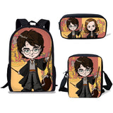 Children School Bags For Teenage Boys Kids 3PCS/SET Magic School Printing Satchel Backpack Mochila Escolar Mujer