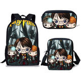 Children School Bags For Teenage Boys Kids 3PCS/SET Magic School Printing Satchel Backpack Mochila Escolar Mujer