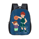 Back to school Cool basketball / footbally print backpack for 2-4 years old kids children school bags 12 inch mini toddler bag kindergarten bag