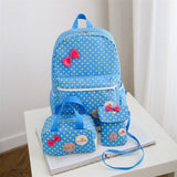 Back to school 3PCS/Set Cute Printing School Bags For Girls Children Waterproof School Backpacks Kids Bag Schoolbag Nylon Mochila Infantil