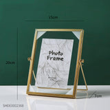 Fall decor ideas for the home Nordic Metal Photo Frame Creative Glass Clip Dried Flower Plant Photo Frame Modern Home Decoration Desktop Decoration Gifts