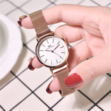 Magnetic Watches 2021 Women Fashion Luxury Rose Gold Stainless Steel Watch With Mesh Strap Quality Classic Ladies Wristwatches