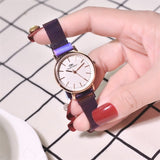 Magnetic Watches 2021 Women Fashion Luxury Rose Gold Stainless Steel Watch With Mesh Strap Quality Classic Ladies Wristwatches