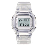 Fashion Transparent Digital Watch Square Women Watches Sports Waterproof Electronic Watch Reloj Mujer Clock Dropshipping