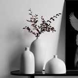 Japanese Style Minimalism Flower Vases Ceramic Vase Nordic Home Decor Desktop Vase Decoration Accessories Black and White Crafts