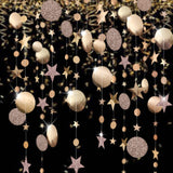 4M Twinkle Star Paper Garland Baby Shower Decorations for Home Boy Girl First Birthday Party DIY Wedding Decor Christmas Props