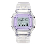 Luxury Digital Women's Watches Fashion Stainless Steel Link Bracelet Wristwatch Strap Business Electronic Men Clock Reloj Mujer