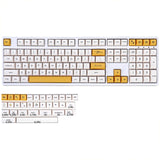137 Key PBT Keycap DYE-SUB XDA Profile Personalized Minimalist White Honey Milk Japanese Keycap For Mechanical Keyboard
