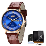 Brand Women Watches Ultra-thin Luxury Quartz Watch Fashion Ladies Clock Stainless Steel Waterproof Calendar Week Wristwatch