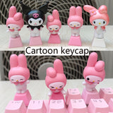 Personalized Cartoon Kawaii Keycap Pink Stereo Cute Custom Cherry Mx Mechanical Keyboard Keycaps PBT R4 Single Diy Key Cap Anime