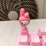 Personalized Cartoon Kawaii Keycap Pink Stereo Cute Custom Cherry Mx Mechanical Keyboard Keycaps PBT R4 Single Diy Key Cap Anime