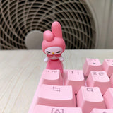 Personalized Cartoon Kawaii Keycap Pink Stereo Cute Custom Cherry Mx Mechanical Keyboard Keycaps PBT R4 Single Diy Key Cap Anime