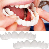 Xpoko Dental Upper and Lower False Teeth Cover Perfect Smile Veneers Comfort Fit Flex Denture Braces Teeth Whitening