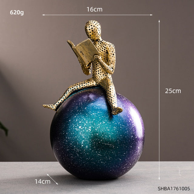 Abstract Character Sculpture Resin Statue Color Model Modern Home Decoration Living Room Decoration Office Desk Decor Gifts