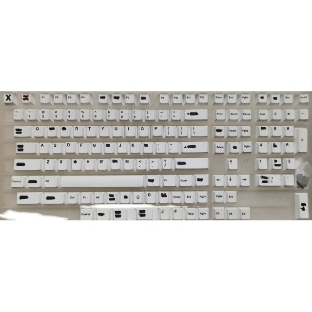 Xpoko 1 Set Redacted Theme Keycaps For MX Switch Mechanical Keyboard PBT Dye Sublimation Key Caps Cherry Profile GMK