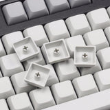 XDA Keycaps PBT Fog White Blank Keycap Mechanical Keyboard Key Cap R1 Profile Personalized Customized 156 Keys