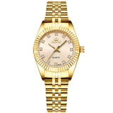 Top Luxury Ladies Gold Watch Women Golden Clock Female Women Dress Rhinestone Quartz Waterproof Watches Feminine