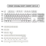 160 Keys DOUBLE SHOT Cherry Profile Olivia PBT Keycap Thick For Filco CHERRY Ducky iKBC Mechanical Gaming Keyboard