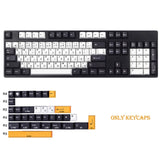 PBT Keycap 139 Key Cherry Profile DYE-SUB Sushi Tai Chi Black white Keycaps For GMMK Pro Mechanical Keyboard