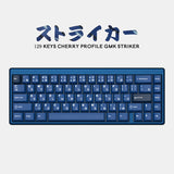 GMK Striker PBT Keycap 129 Keys Cherry Profile DYE-SUB Personalized Keycaps For GMMK pro Mechanical Keyboard