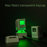 2PCS Mechanical Keyboard Keycap Mac Macintosh Shape Retro Computer Personality Light-transmitting Keycap ESC Key + 1.5U Tab Key