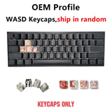 Ahegao Keycaps Anime OEM PBT WASD Key Caps Covers Dye Sublimation 1U 6.25U Space Bar ESC For Mechanical Keyboard