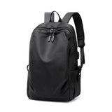 Men Backpacks Travel Black Nylon Waterproof Big Capacity School Bags for Teenage Middle High Student Casual Bagpack USB Charging