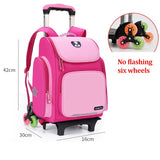 Back to school High capacity Student School bag Rolling Backpack kids Trolley bag school backpack wheeled bag Children Trolley backpack wheels