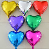50pcs/lots wholesales 10 inch Heart Shape Aluminum Foil Balloons birthday Wedding Party decoration balloon