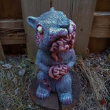 Horror Animal Garden Gnomes Undead Halloween Sculpture for Outdoor Patio Yard Lawn Statue Ornament For Decorating De Jardin