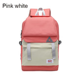 Girl's Backpack Patchwork Schoolbags For Teenager Solid USB Charging Waterproof Backpack New Large Capacity Travel Bag