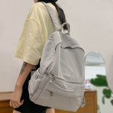 College Student Vintage Women Backpack Canvas Female Laptop Bag Travel Kawaii Ladies Backpack Girl Fabric School Bag New Fashion