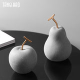 Nodic Fruit Statue Figurines For Interior Ceramics Sculpture Home Decor Figurine Table Office Living Room Decoration Gifts