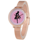 Women's Bracelet Watch Fashion Rose Gold Mesh Band Quartz Ladies Clocks Female Watches Hours Gifts Relogio Feminino