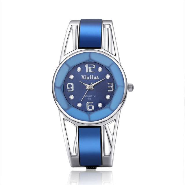 mujer 2022 Hot Sell Xinhua Bracelet Watch Women Luxury Brand Stainless Steel Dial Quartz Wristwatches Ladies Watch