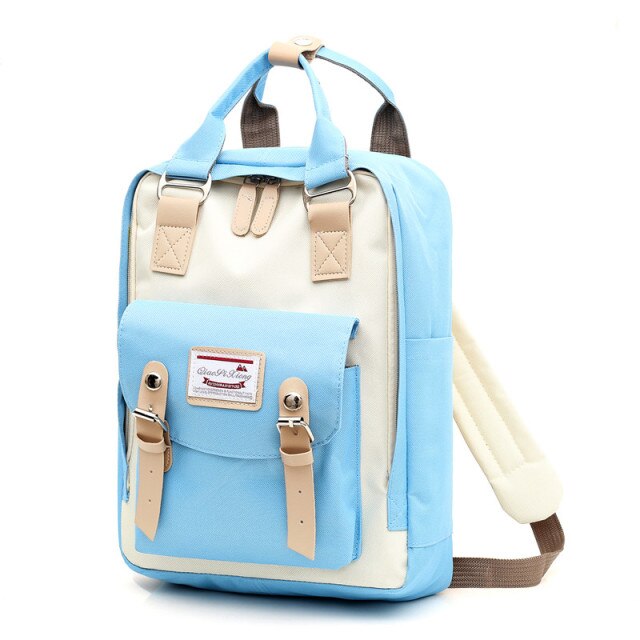 Backpack Women Shoulder Bag Candy Color Waterproof School Bags for Teenagers Girls Travel Backpacks Laptop Backpack