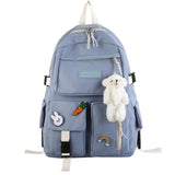 Back to school New Cute Bear Women Backpack Waterproof Fashion Female Shoulder Schoolbag For Teenage Girls College Student Backpack