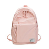 Back to school New Backpack Women Waterproof Nylon Backpack Solid Color Shoulder School Bag For Teenage Girl Kawaii Backpacks mochila