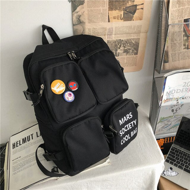 New Multifunctional Portable Backpack Women Waterproof Multi-pocket Travel Backpack Girl College School Bag Boy Knapsack Satchel