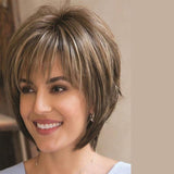 Xpoko Short wig hair extension pixie Cut Wig for Women High Temperature Fiber Wig Fashion Lady