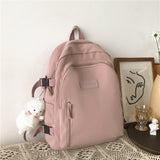 Fashion Women Backpack Cute Nylon Student Schoolbag Kawaii Ladies Large Capacity Laptop Bagpack Girl Bookbag Mochila