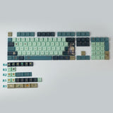 Xpoko 1 Set PBT Dye Sublimation Anime Keycaps For MX Switch Mechanical Keyboard Cherry Profile Key Caps For Genshin Impact Xiao