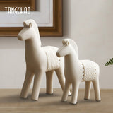 Ceramic Horse Statue Animal Figurine Modern Animal Sculpture Home Decoration Figurines For Interior Home Office Decoration Gift