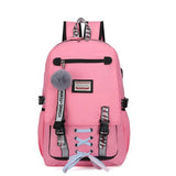 Back To School Woman Usb Charging School Bag Anti-Theft Teenager School Bags For Girls Travel Backpack Mochila Infantil Escolar Bookbag Canvas