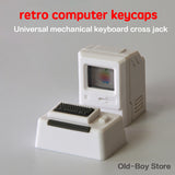 new personalizados keycaps classic retro apple mac designer hat mechanical keyboard cute transparent keycaps