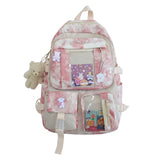 Fashion College Girls Laptop Backpack School Bag Canvas Women Mochila Kawaii Bookbag Female Shoulder Travel Rucksack