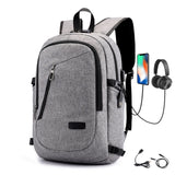 Password Lock Anti Theft Backpack Men 15.6 Inch Laptop Men's Backpack Usb Charging Oxford School Bag for Boy Teen 2021