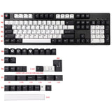 Black And White PBT Cherry Profile Dye Sub GMK Keycaps For Mechanical Keyboard GK61 K70 G710 Layout Iso Key Cap
