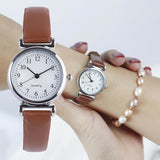 Women's Watches Classic Casual Quartz Leather Strap Band Round Analog Clock Wrist Watches for Women Watch High Quality 2022